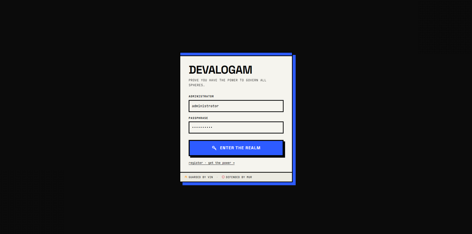 Devalogam — Vinloca login gate