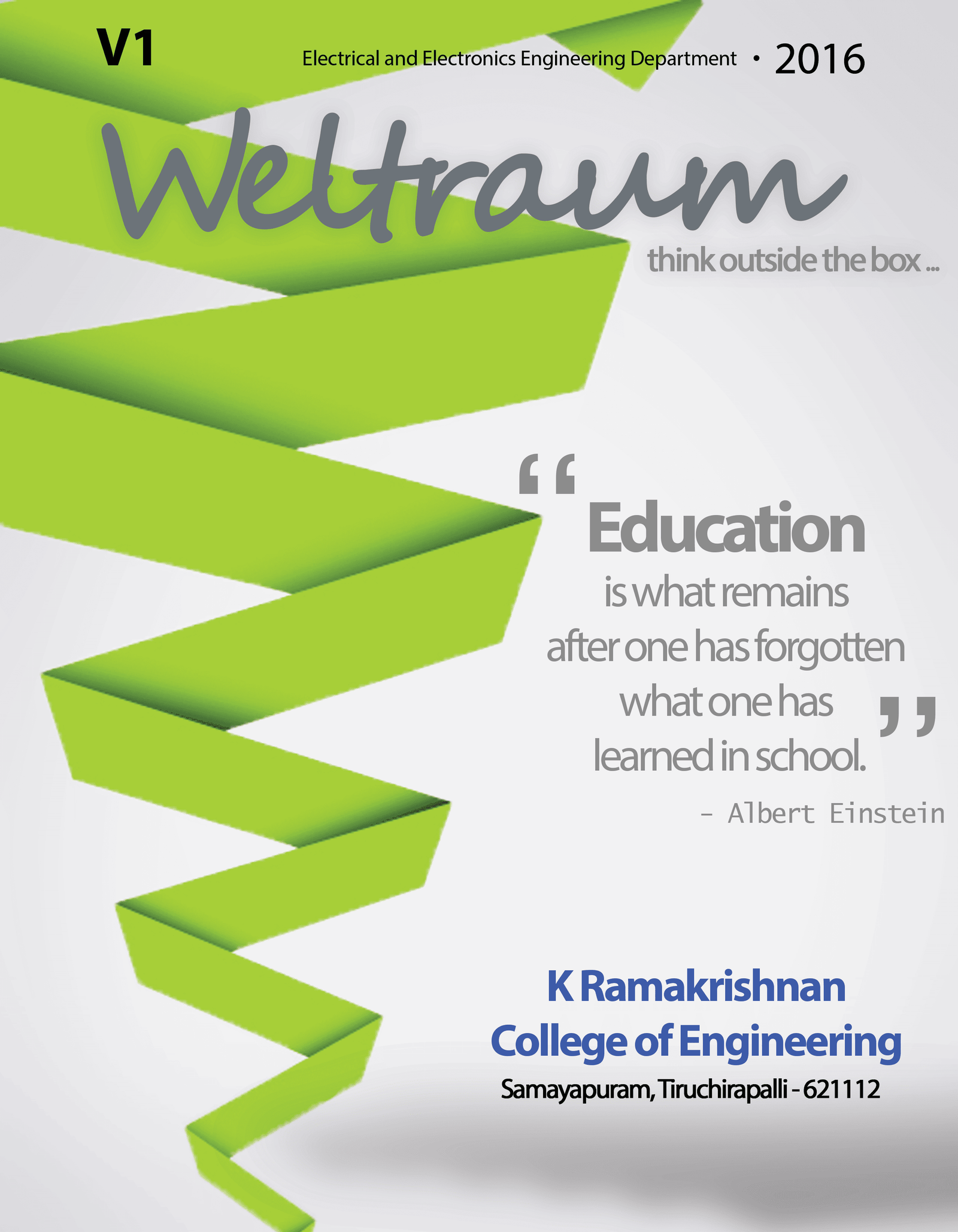 Weltrum magazine — Volume 1, 2016